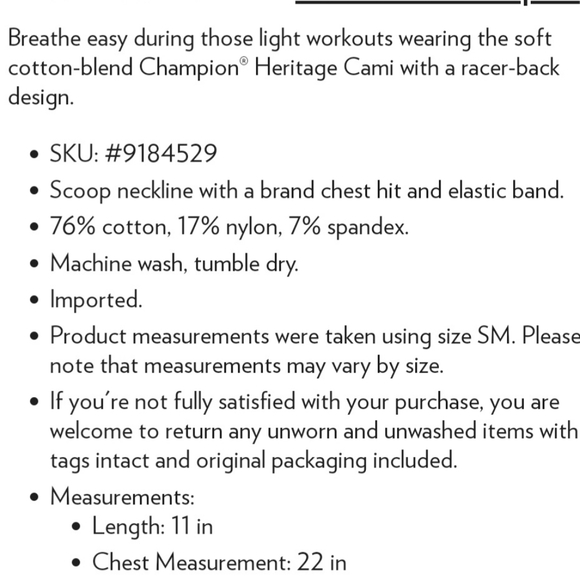 Champion Heritage Sports Bra NWT S - Picture 6 of 6